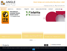 Tablet Screenshot of angle-exhibits.com